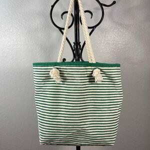 CB STATION Knotted Rope Tote Shoulder Bag Nautical Beach Coastal Summer Cruise